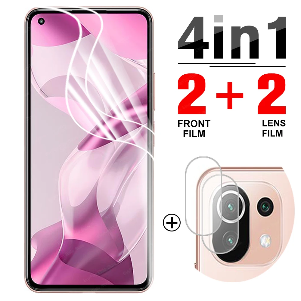 Гидрогелевая пленка 4 в 1 для Xiaomi Mi 11 Lite 5G NE защита экрана защитная 11T Pro Ultra 11i не