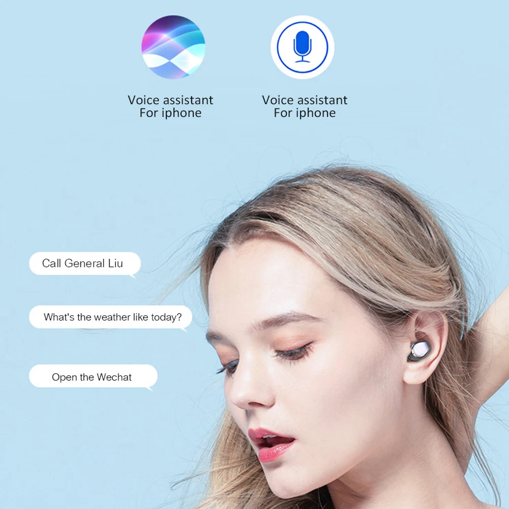 

Mini Bluetooth 5.0 Touch Sports Stereo Wireless Headset 6D Surround Sound Speaker Wireless Noise-canceling Headphones Headset