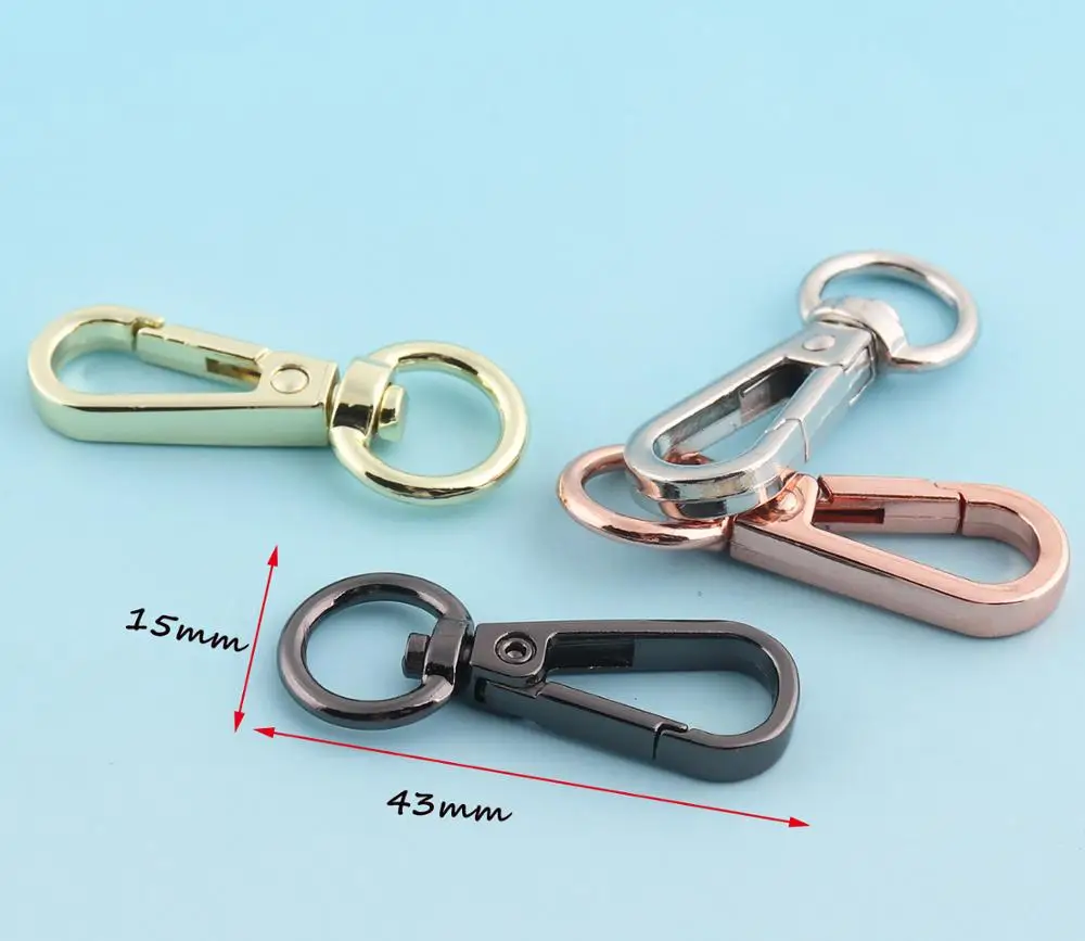 Поворотная застежка цвета розового золота застежка-шнурок цепочка для ключей