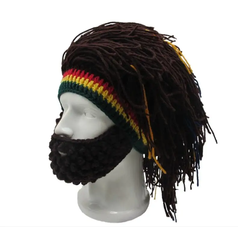 Jamaica шапка с дредами хлопковая резьбой забавная борода| |