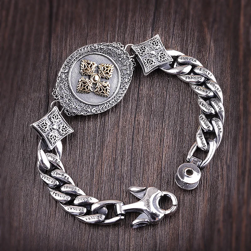 Бесцветные волнистые буддийские браслеты для мужчин шириной 9 5 мм Толстые из