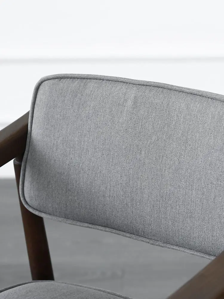 Обеденный стол и стул из твердой древесины круглый нордический Одноместный