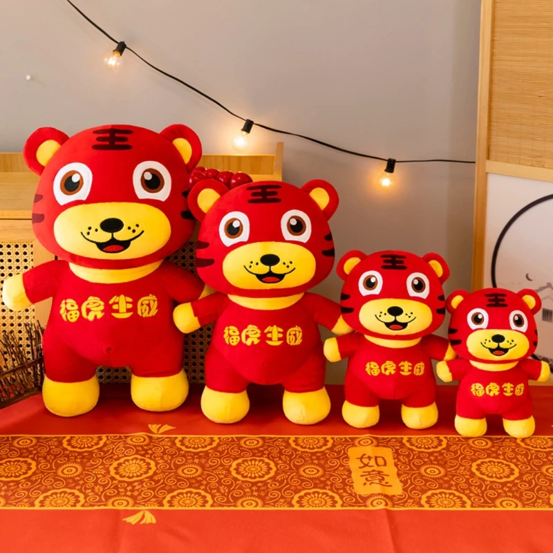 

Плюшевая мягкая подушка для сна, плюшевая тигр, полипропиленовая хлопковая наполненная комфортная кукла, новинка, подарок, украшение кушет...