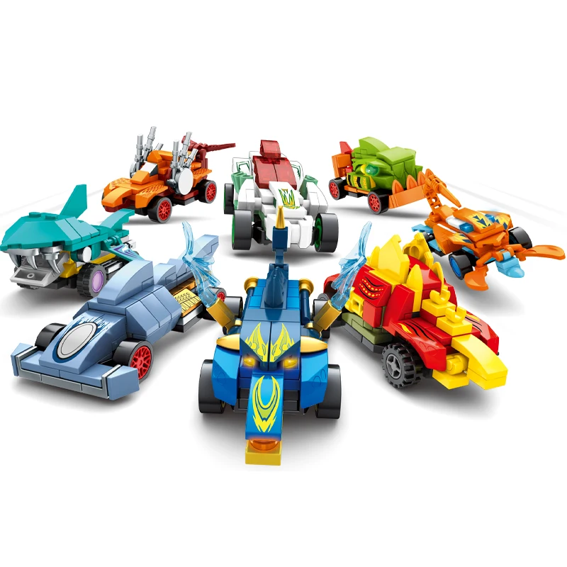 

SEMBO City Pull Back Technical Mechanica Racing Car Building Block Creator MOC Sports Car Vehicle Model Bricks Toys For Children