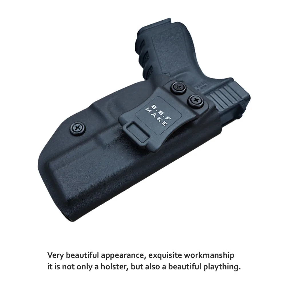 BBF Make IWB Тактический KYDEX пистолет кобура Glock 19 17 25 26 27 28 43 22 23 31 32 Внутри Скрытого Ношения кейс для пистолета аксессуары
