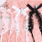 Ожерелье-чокер женское кружевное с бантом и бантом