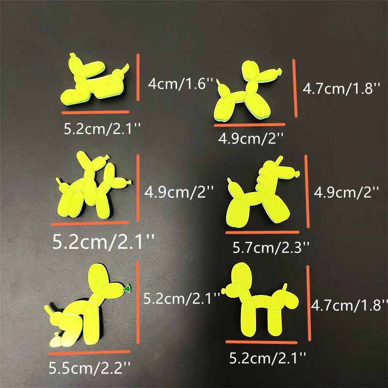 KUGUYS новинка 6 различных милых модных неоновых зеленых зеркал брошь для женщин и