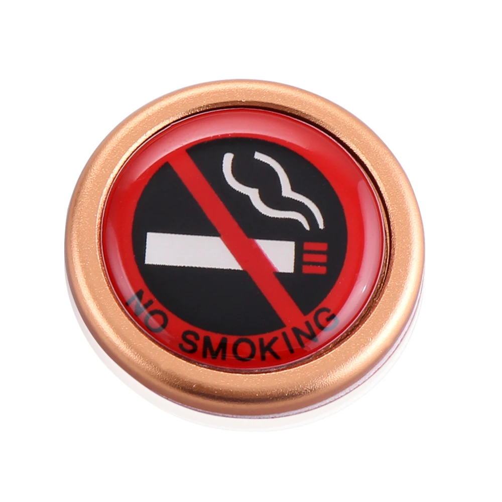 Алюминиевые автомобильные стикеры логотип No smoking для Opel astra h J g Mokka insignia corsa Zafira Vectra