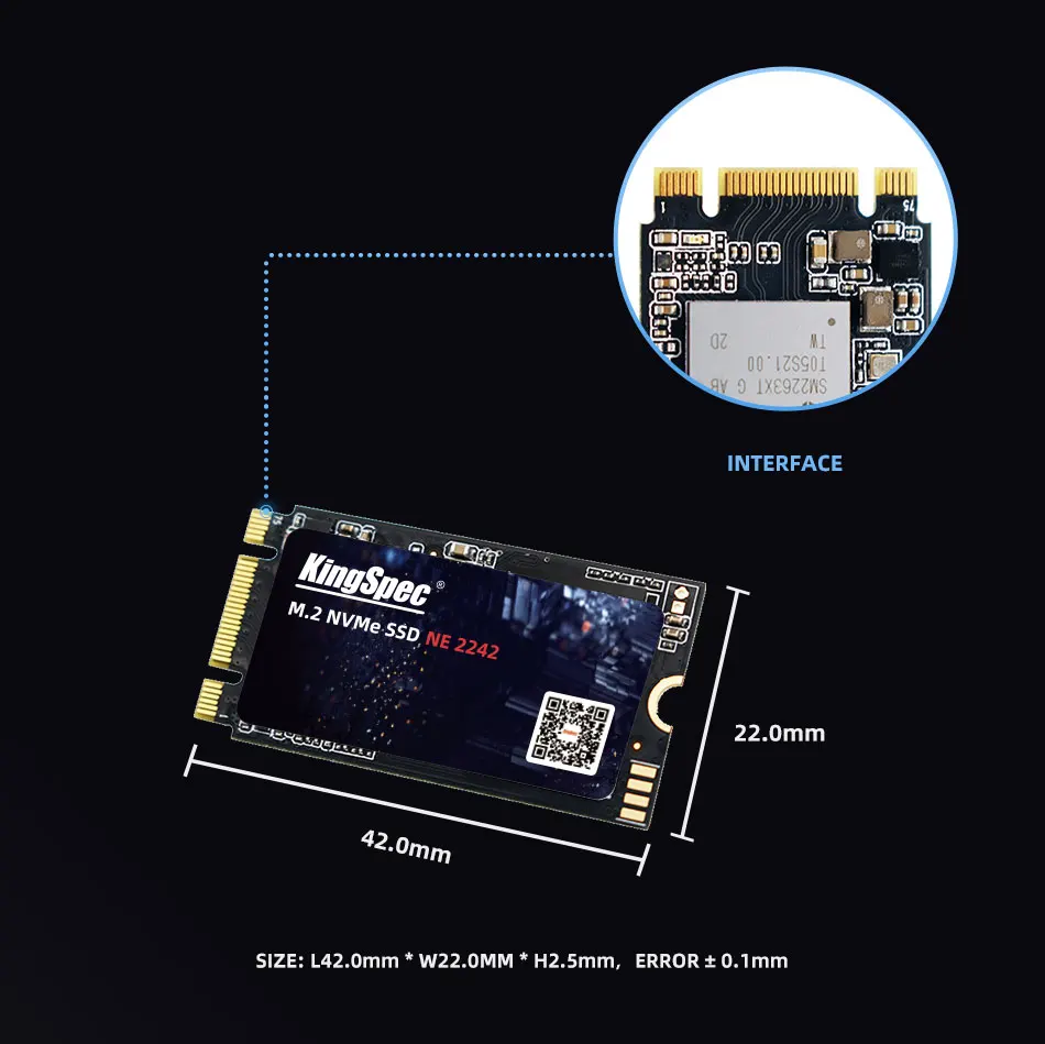 Kingspec SSD M2 256 ГБ NVME 1 ТБ 128 512 ssd M.2 2242 PCIe Жесткий Диск Внутренний твердотельный