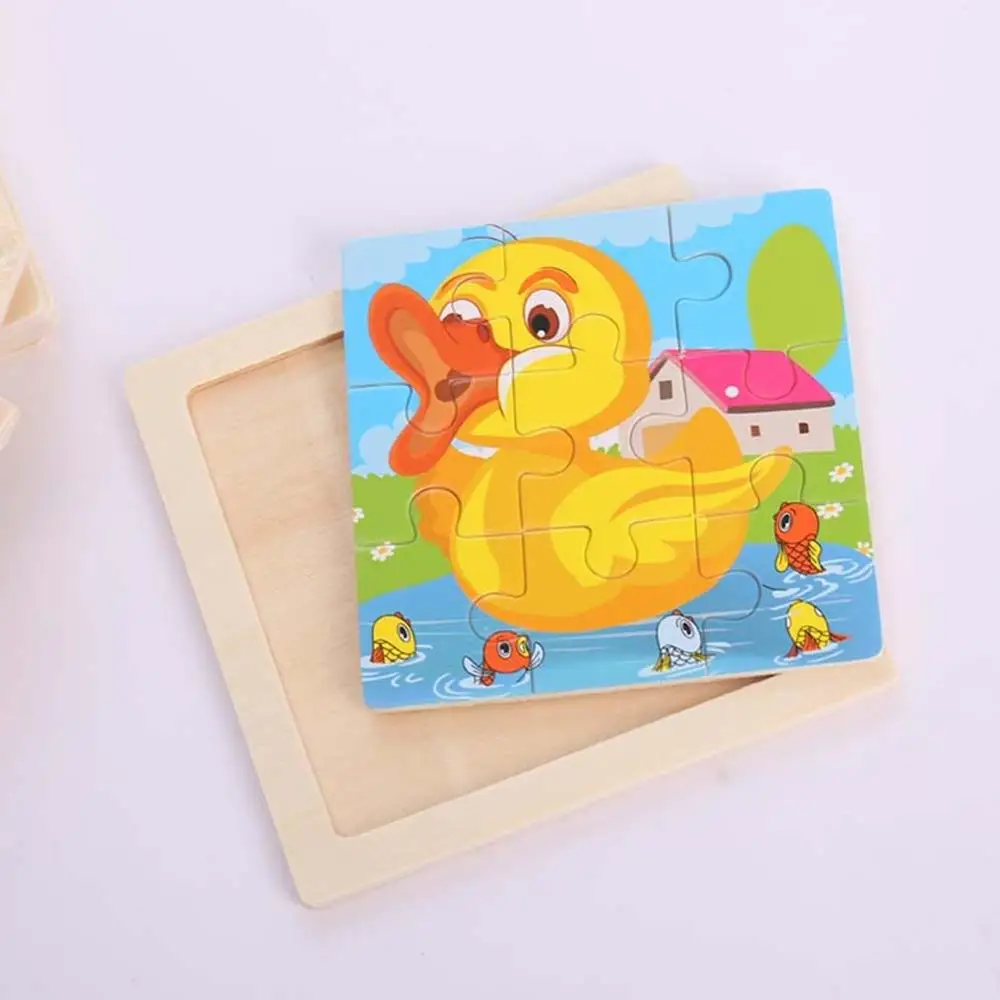 9/20 ломтик детская игрушка Паззл животные и автомобиль Деревянные Пазлы детские