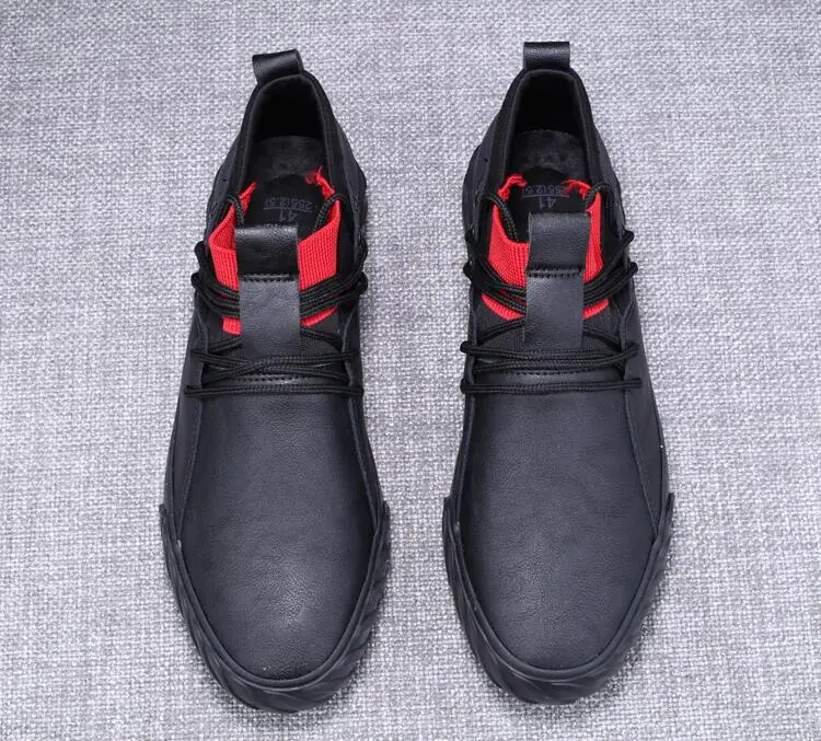 autumn new fashion street cool men lace up leather casual shoes man trend shoes man loafers