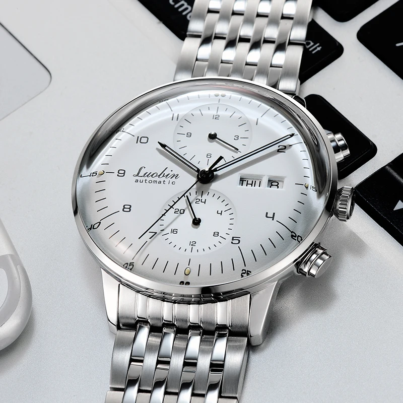 

42mm Mens Fashion Automatic Mechanical Watch Self Winding Sapphire Waterproof Strong Luminous Stainless Steel Dress Wristwatch