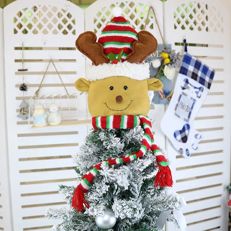 Рождественская елка Топпер снеговик куклы для рождественского праздника Зимняя
