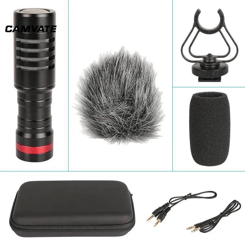 Внешний микрофон CAMVATE с шумоизоляцией амортизирующим креплением и кабелем 3 5 мм