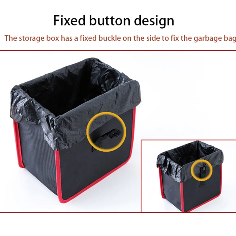 Портативная Автомобильная мусорная корзина подвесная сумка для хранения на