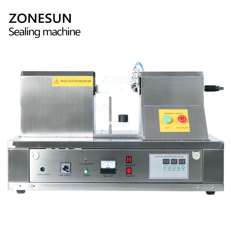 ZONESUN ультразвуковой Пластик запечатывания туб к светильнику машина мягкий шланг