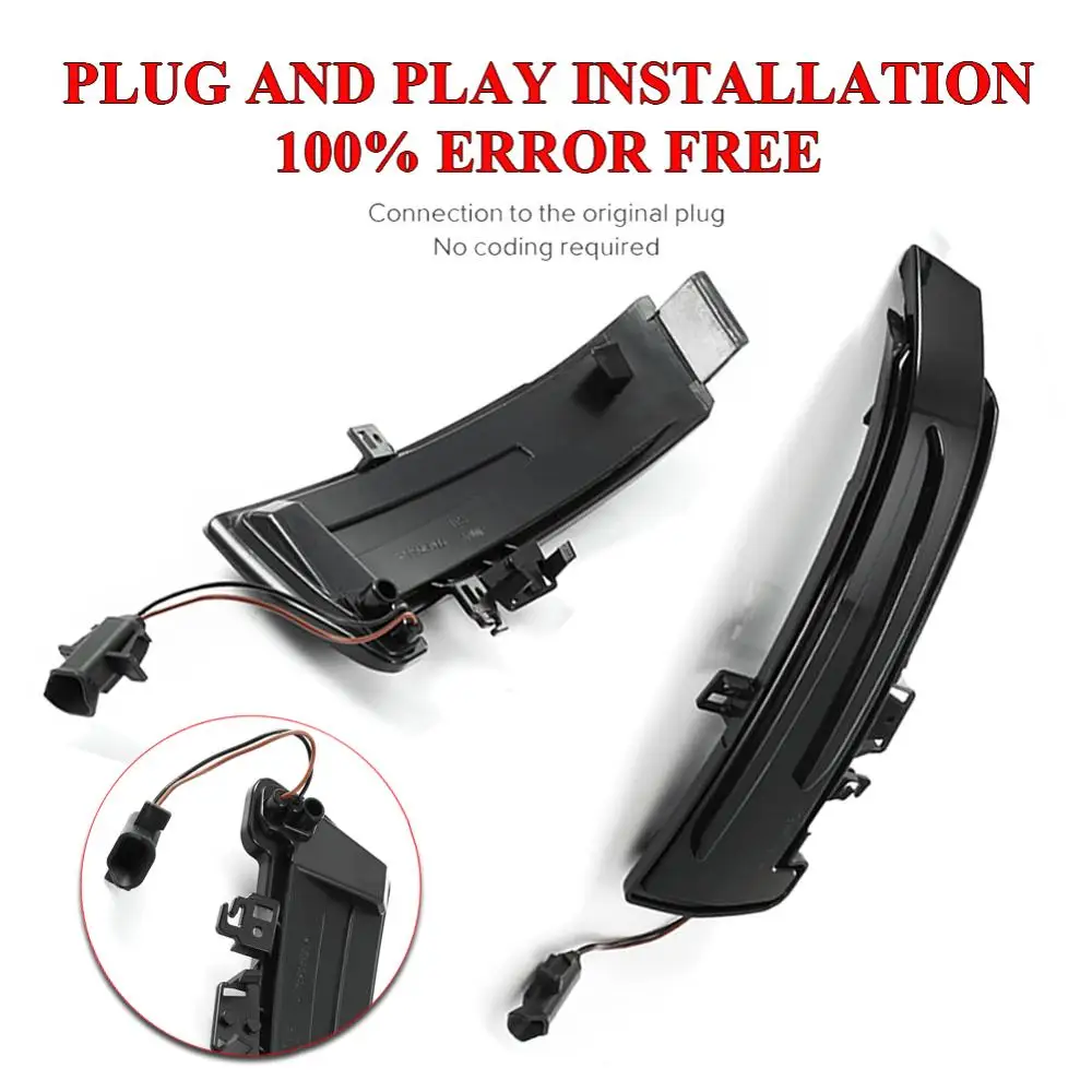 2 шт. динамический поворотный сигнал светодиодный индикатор бокового зеркала для