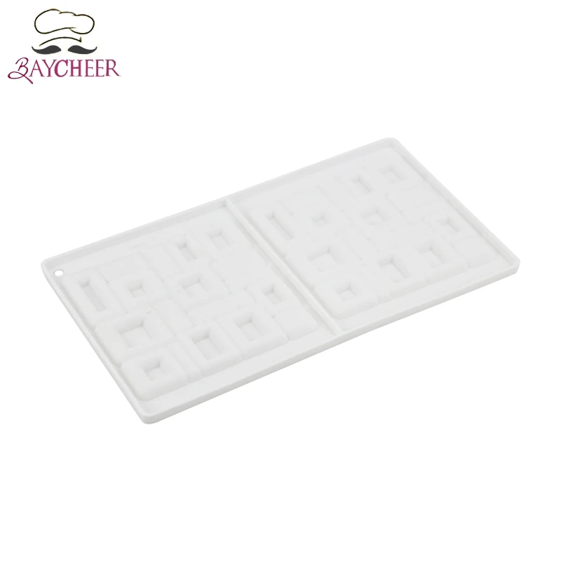 Силиконовая форма для торта квадратная неправильной формы Мусса домашней
