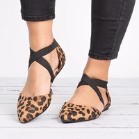 womens shoes fashion ladies flat shoes pointed toe leopard flat shoes spring and summer ladies casual shoes womens shoes