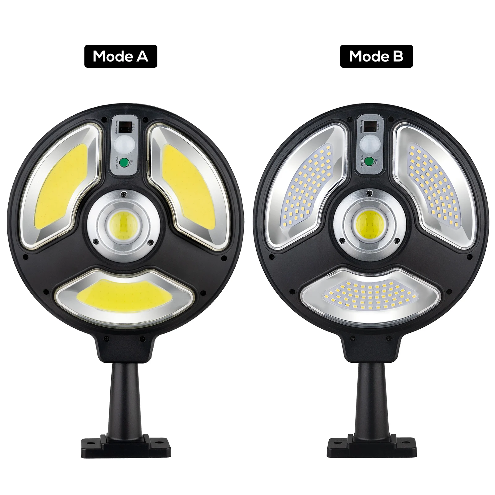 

Solar Ground Lights Garden Lights Outdoor Waterproof Solar Energy Lights Sensor Remote Control Solar Light 1288A COB for Outdoor