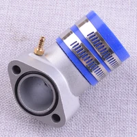 new blue carburetor intake manifold boot pipe adapter fit for gy6 150cc 250cc moped scooter atv go kart racing