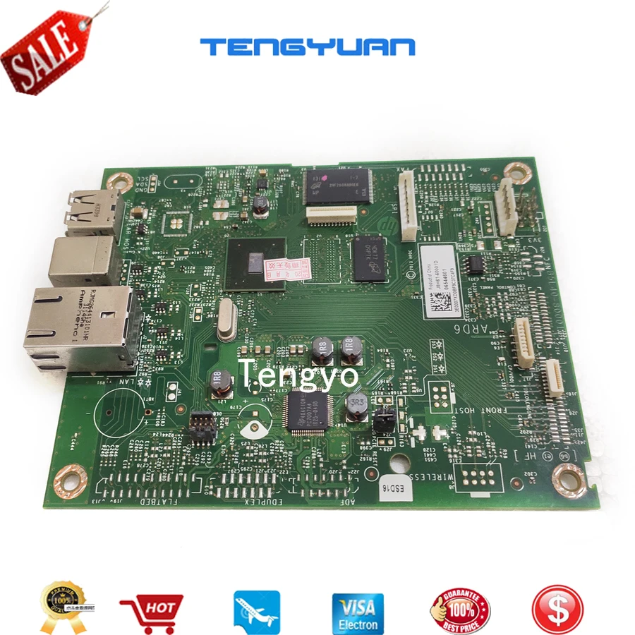 Оригинальная J8H61 60001 материнская плата для HP LaserJet M501dn M501n M501 501dn 501N принтера|Детали