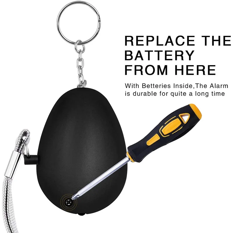 

MOOL Security Sound Personal Alarm, Security Alarm Keychain, Emergency Security Alarm for Men, Women and Children