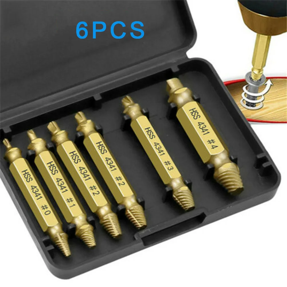 

Drill Bits Damaged Screw Extractor Broken Screwdriver Set Set Speed Out