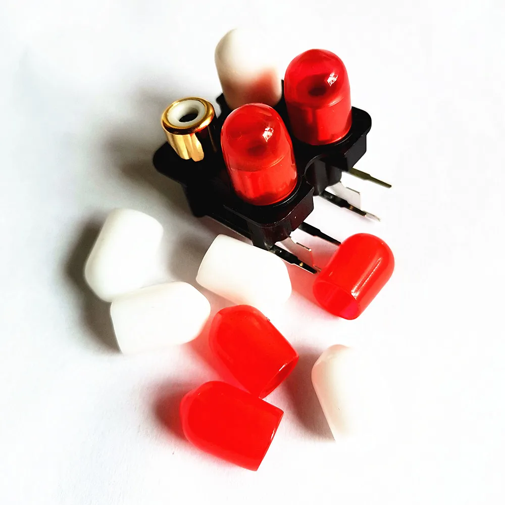 RCA protective cover audio Rubber dust cap Anti-oxidation sleeve for dac preamp amplifier | Электроника