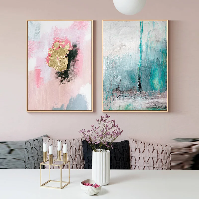 

Плакат, абстрактный, разноцветный, с золотой фольгой, для галереи, гостиной, спальни, домашнего декора