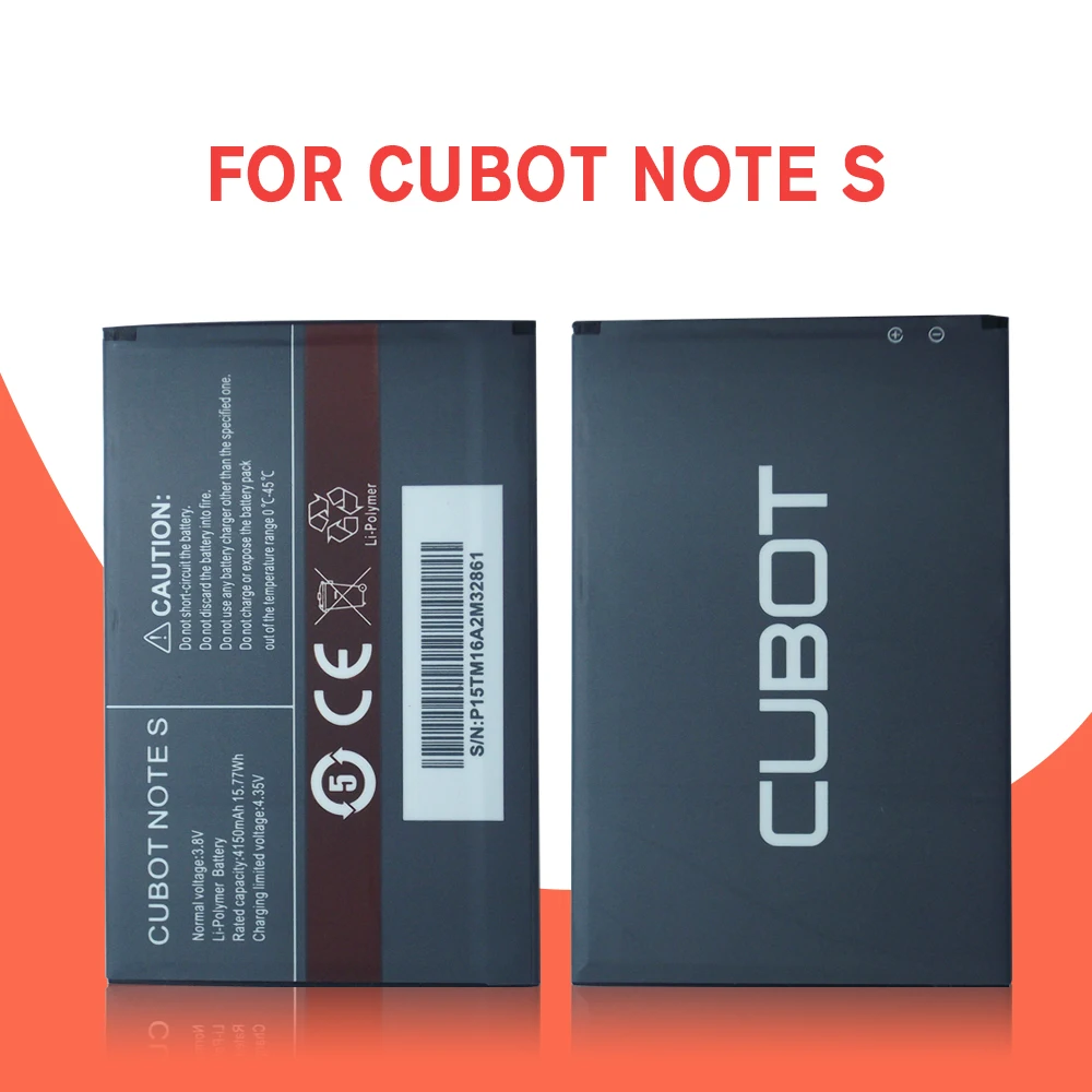 CUBOT Note S аккумулятор 4150 мАч 100% Новый оригинальный запасной для сотового телефона +