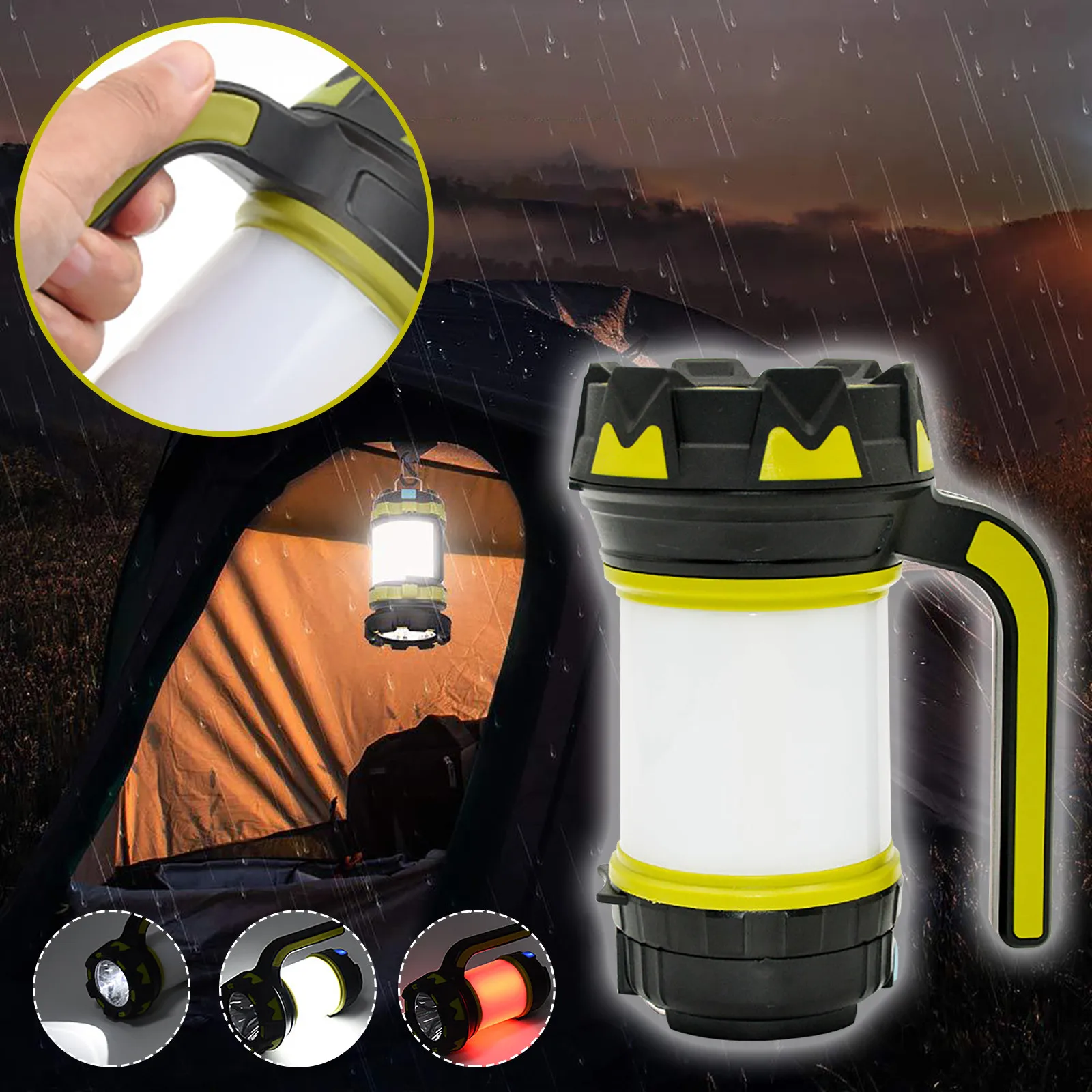 Портативный долговесветильник фонарь для поиска светодиодный перезаряжаемый