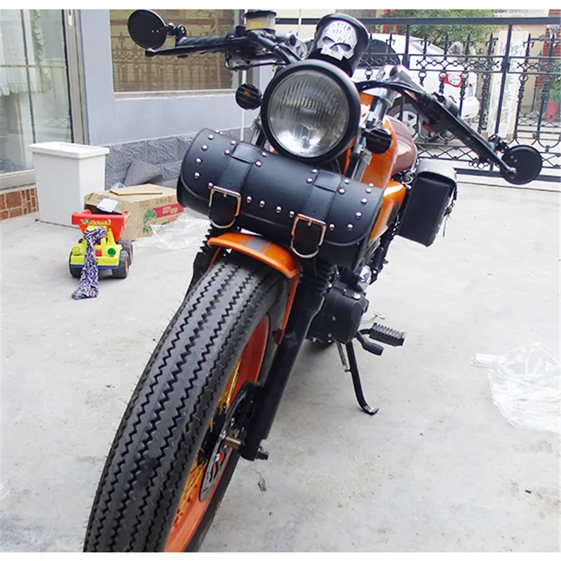 Сумка для чемодана из натуральной кожи мотоциклов honda suzuki yamaha harley| |