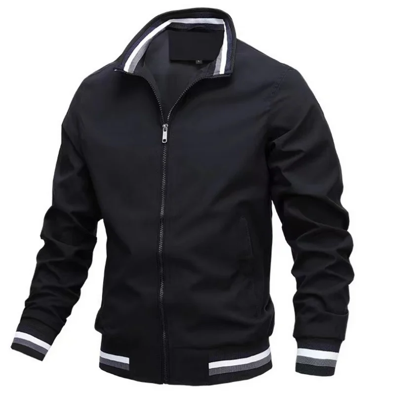 Мужская повседневная куртка новый весенний модный Блейзер + однотонная отделка