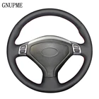 Сшитая вручную черная искусственная кожа Чехол рулевого колеса автомобиля для Subaru Forester 2005-2007 Outback 2005 2007 Legacy 2005-2007