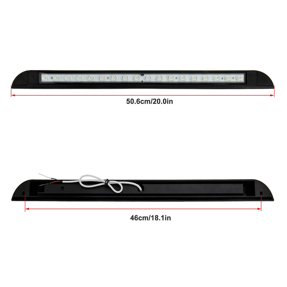 

Waterproof LED Awning Light 1 Pc 1000LM 12-28VDC 6000k Caravan Integrated Touch Switch