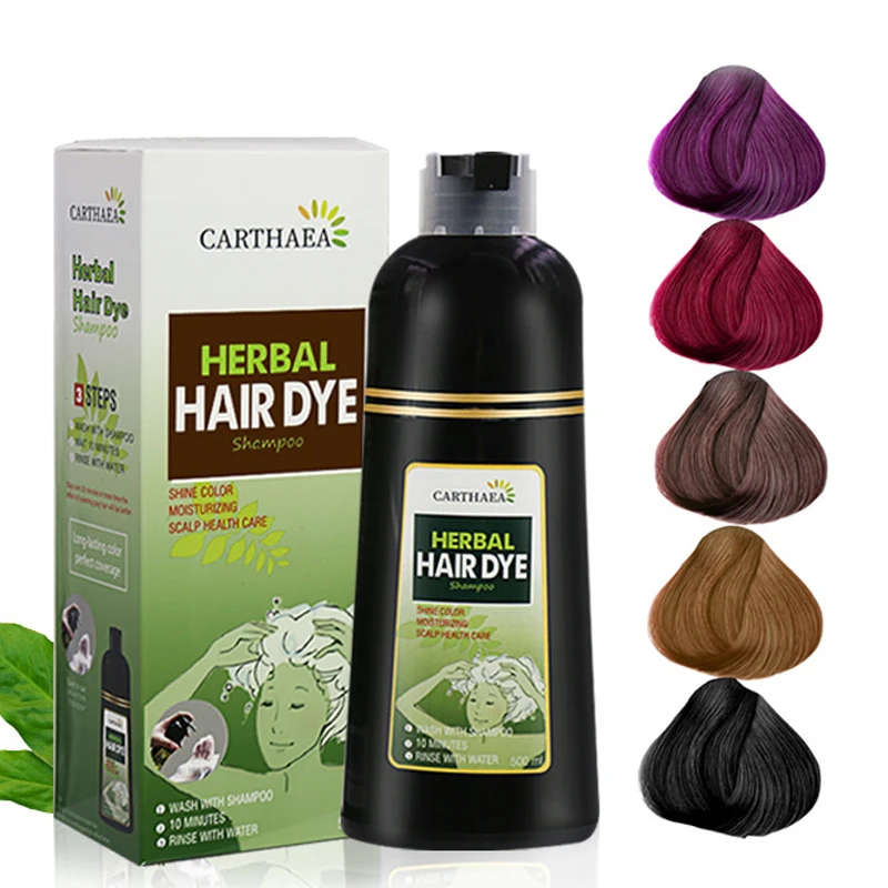 Травяная краска для волос шампунь натуральный Уход за волосами без кожи головы