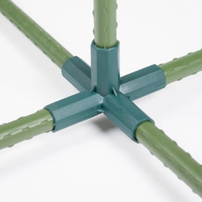 

20PCS 16MM Filled Steel Tube Parts Gardening Greenhouse Joints Garden Plastic Tee Connectors Bracket DIY Fittings