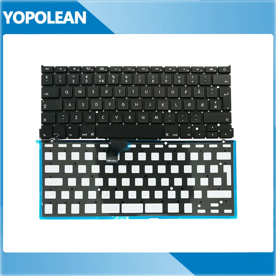 5 шт./лот новая норвежская Клавиатура с подсветкой для Macbook Pro Retina 13 дюймов A1502 2013 2014