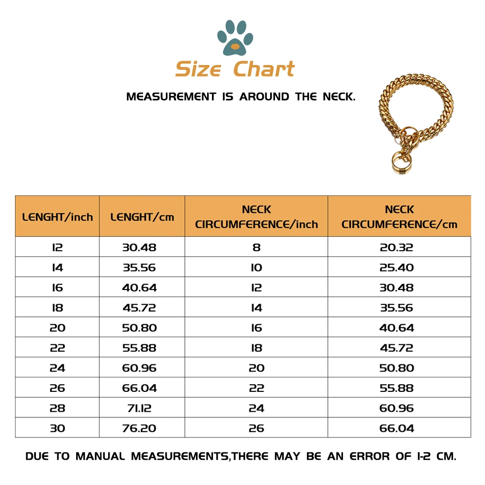 14 мм сплошной собачий ошейник цепи Нержавеющая сталь подготовки Щепка Роскошные