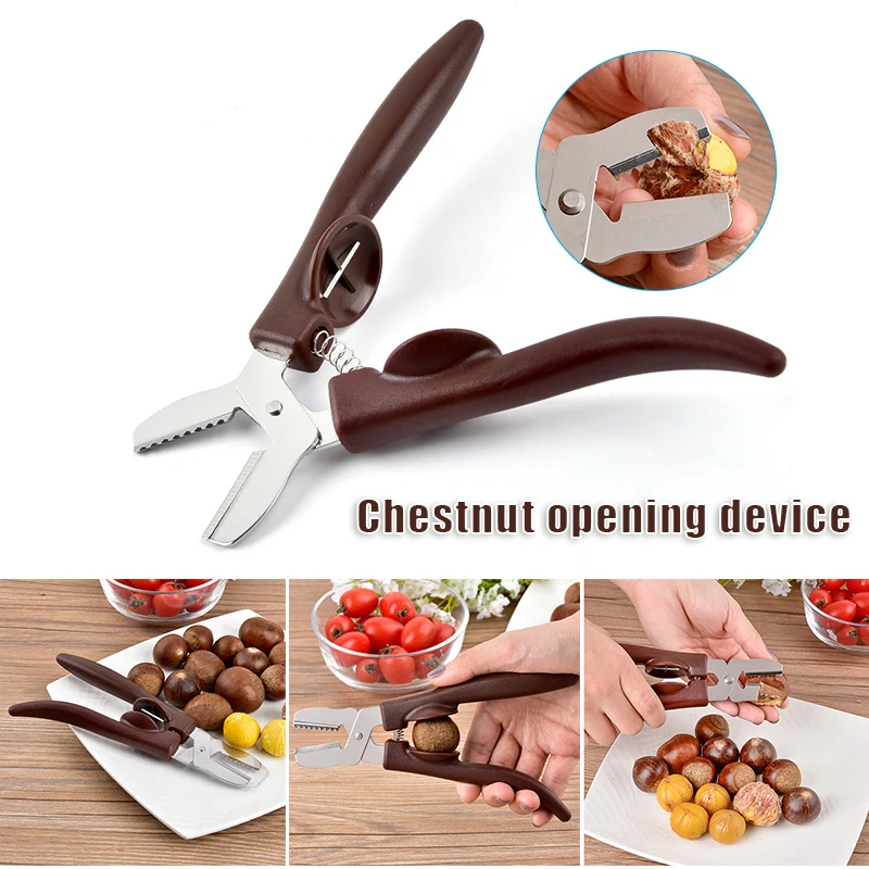 

Stainless Steel Chestnut Clip Multifunctional Walnut Plier Metal Opening Clip Practical Kitchen Gadgets Для Кухни