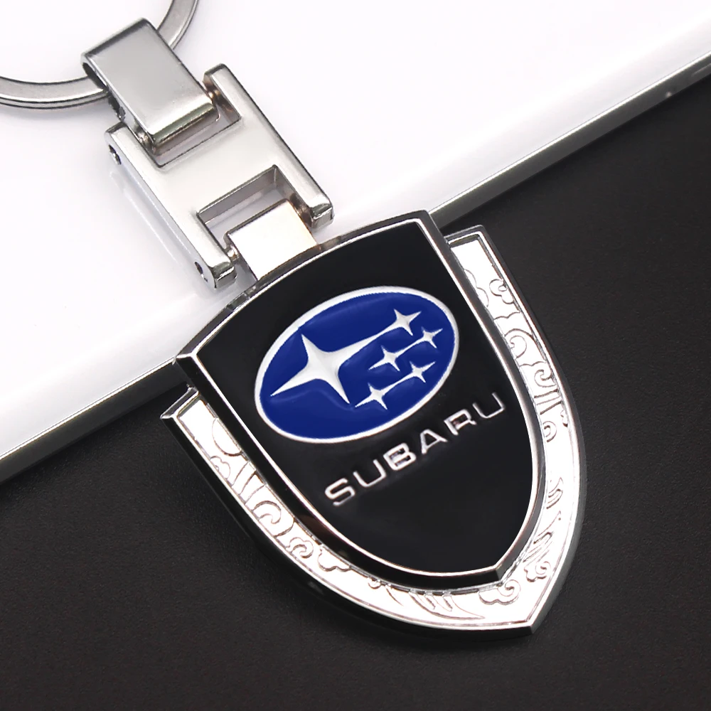 Брелок для ключей Автомобильный металлический модный креативный держатель Subaru