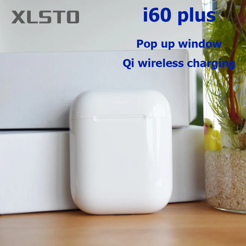 I60 Plus TWS всплывающие окна 1:1 беспроводные наушники QI Беспроводная зарядка Bluetooth 5 0