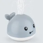 Игрушка для ванны в форме Кита, креативный распылитель воды со светодиодсветильник кой, детская игрушка для ванны, подарок для детей, Автоматическая Индукционная Игрушка