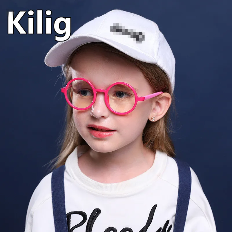 Круглые приблизительные очки для студентов оптические линзы по рецепту детей 3 10