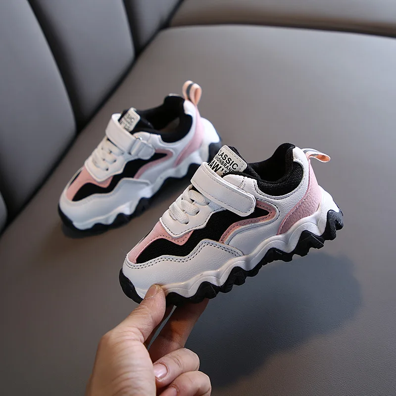 Новинка 2020 однотонная детская обувь модная простая повседневная на плоской