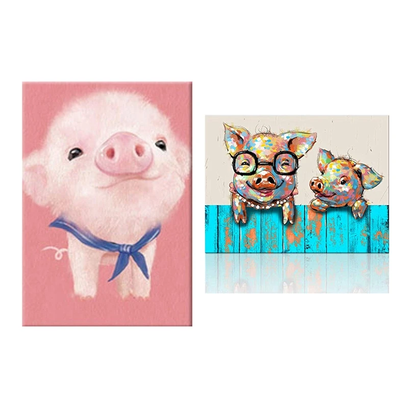 2 шт Diy 5D алмазная краска ing Kit кристаллы Алмазная вышивка наклеенная по номерам