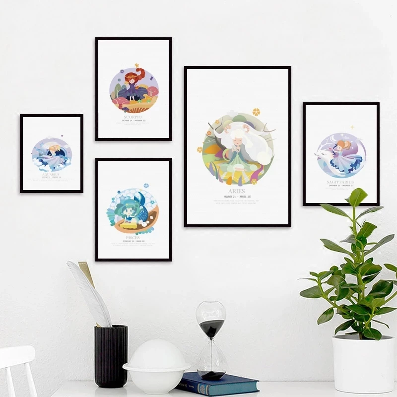 12 созвездий алмазов картина с изображением персонажей из мультфильмов для