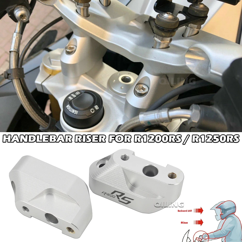 

Motorcycle Handlebar Riser For BMW R1200RS 2015 - 2020 R1250RS 2019 - 2021 R 1200 RS R 1250 RS Heighten Riser Riser Mount Clamp