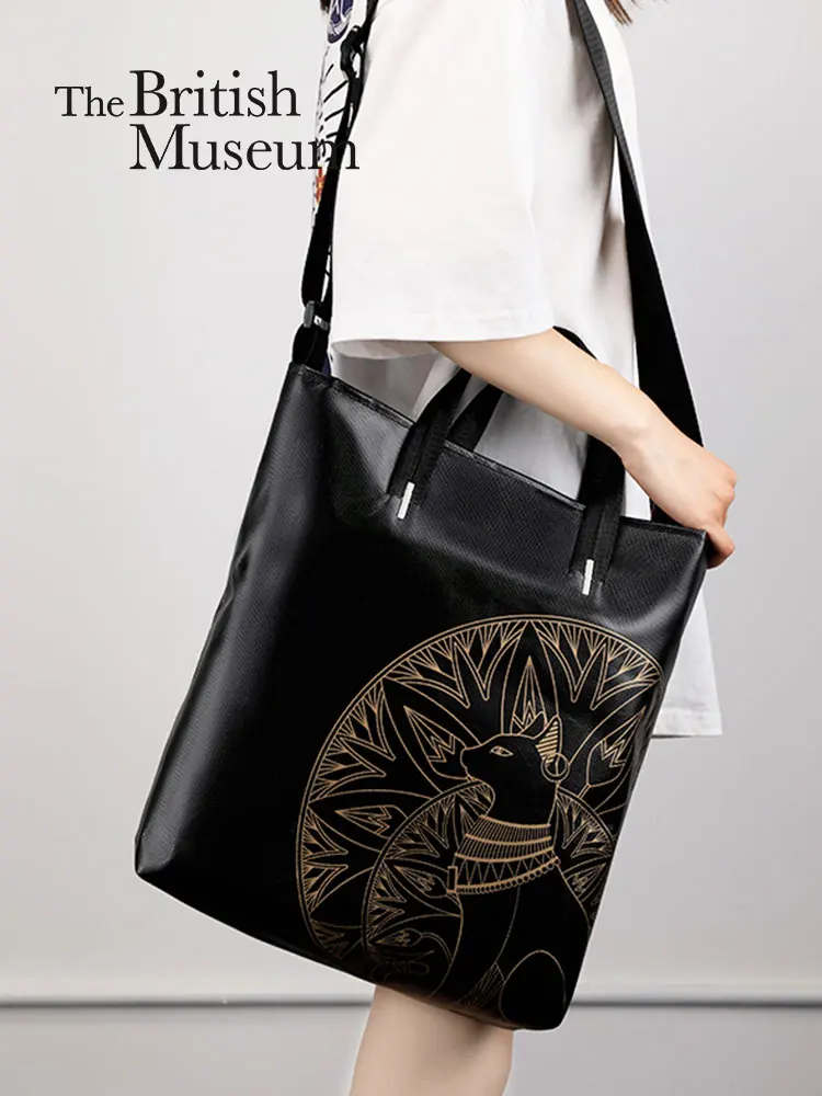 

British Museum Anderson Cat Cultural Creative Bag One-Shoulder Tote Crossbody Bag Commuter Bag Large Solid Color Creative Bag